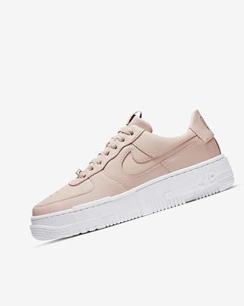 Nike Air Force 1 Pixel Beige Negros Blancos Beige | MX 5235